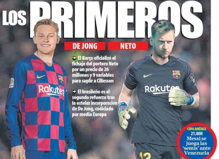 Portadas Deportivas 28/06/2019 Portadas Deportivas 28/06/2019