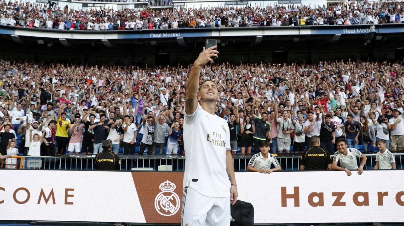 Eden Hazard presentado en el Real Madrid