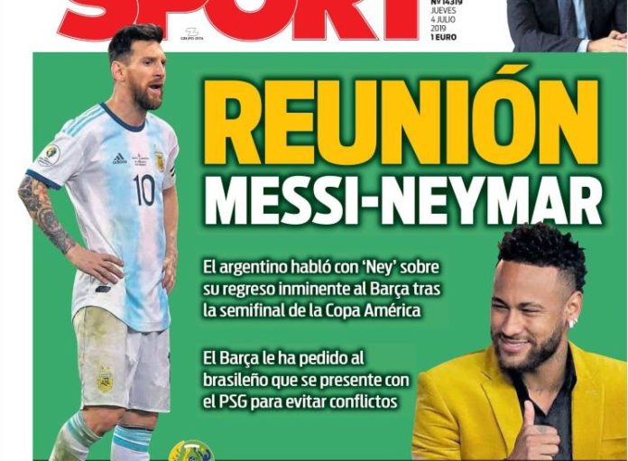 Portadas Deportivas 4/07/2019
