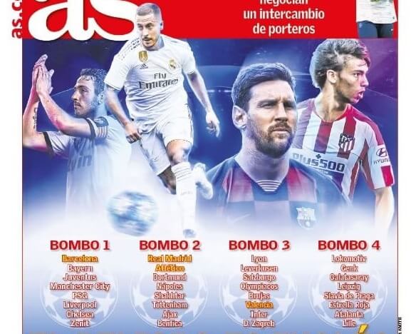 Portadas Deportivas 29/08/2019 Portadas Deportivas 29/08/2019