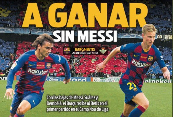 Portadas Deportivas 25/08/2019 Portadas Deportivas 25/08/2019