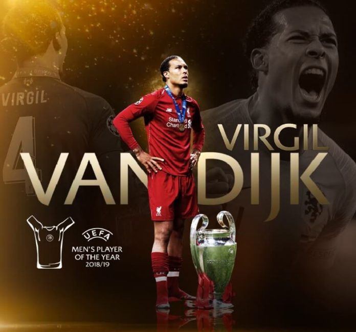 Virgil Van Dijk UEFA Best Player 2019 Virgil Van Dijk UEFA Best Player 2019