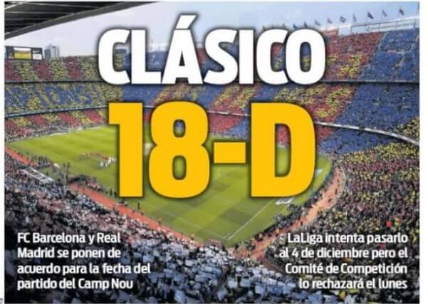 Portadas Deportivas 19/10/2019 Portadas Deportivas 19/10/2019
