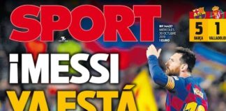 Las Portadas Deportivas 30/10/2019 | Marca, As, Sport, Mundo Deportivo Portadas Deportivas 30/10/2019