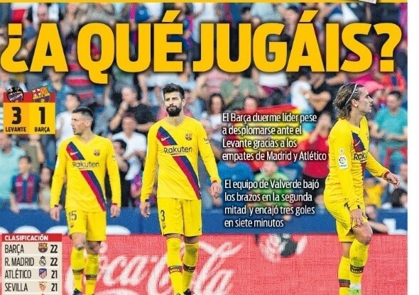 Portadas Deportivas 3/11/2019 Portadas Deportivas 3/11/2019