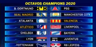 Calendario Octavos Champions League 2020 | Fixture Completo Calendario Octavos Champions League 2020