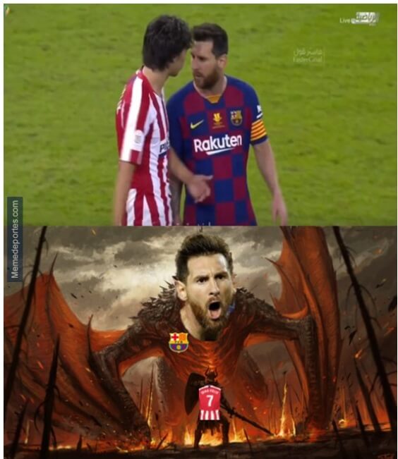 Memes Barcelona-Atlético Supercopa 2020