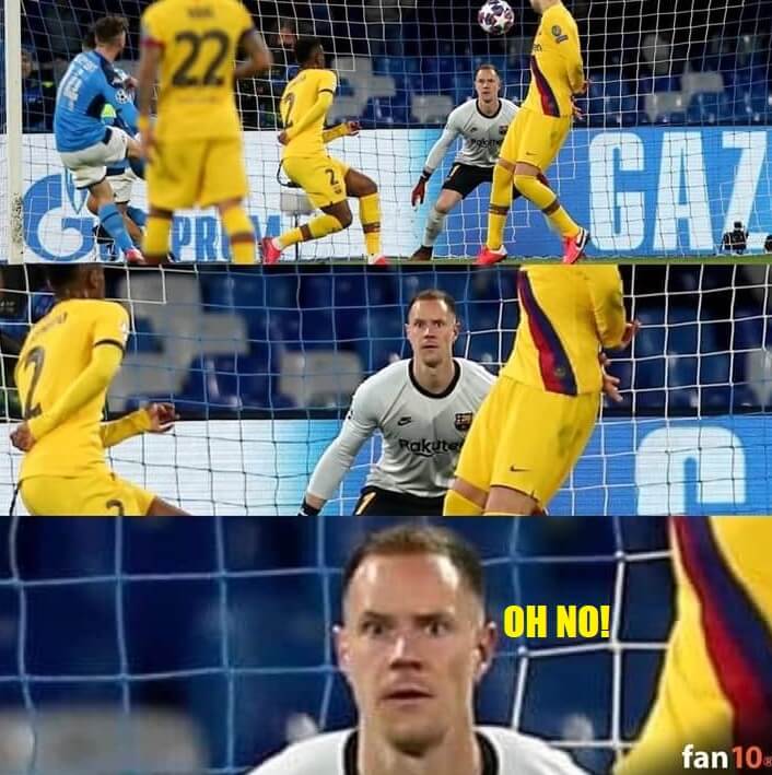 Memes Napoli-Barcelona Octavos Champions 2020