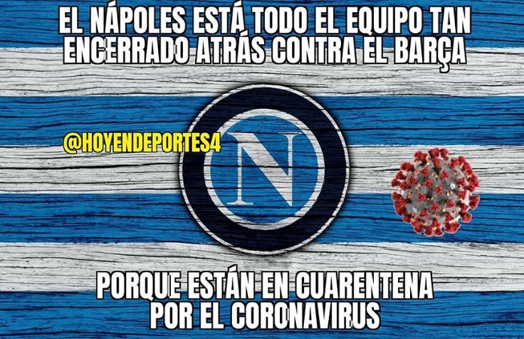 Memes Napoli-Barcelona Octavos Champions 2020