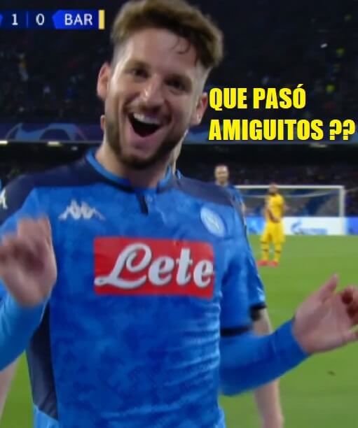 Memes Napoli-Barcelona Octavos Champions 2020