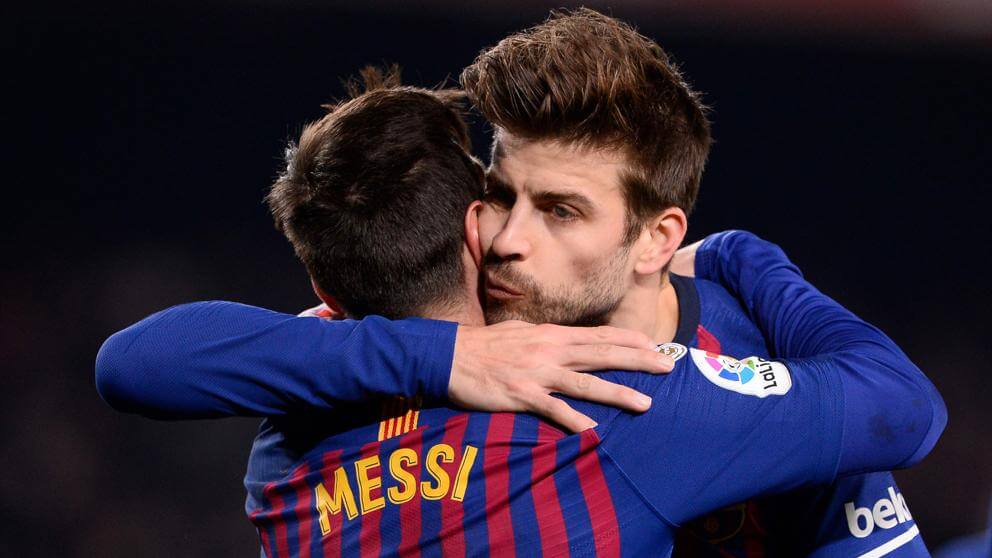 Maradona Messi pique