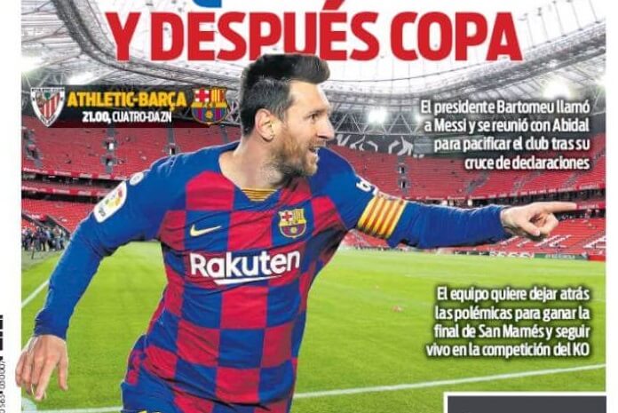 Portadas Diarios Deportivos Jueves 6/02/2020 Portadas Diarios Deportivos Jueves 6/02/2020