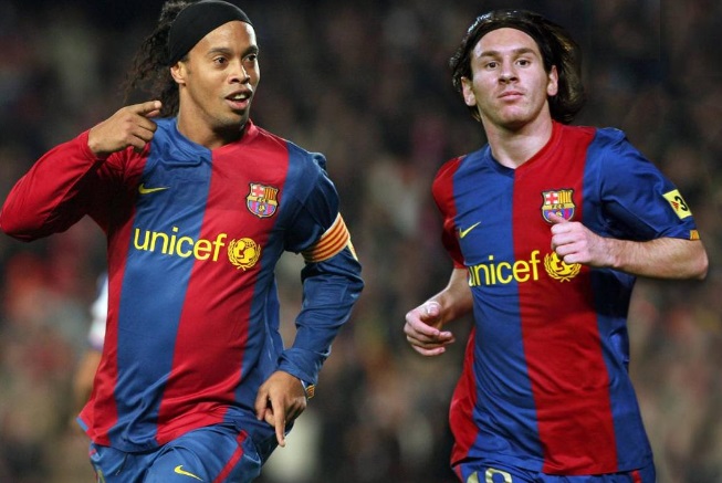 Ronaldinho Messi maradona