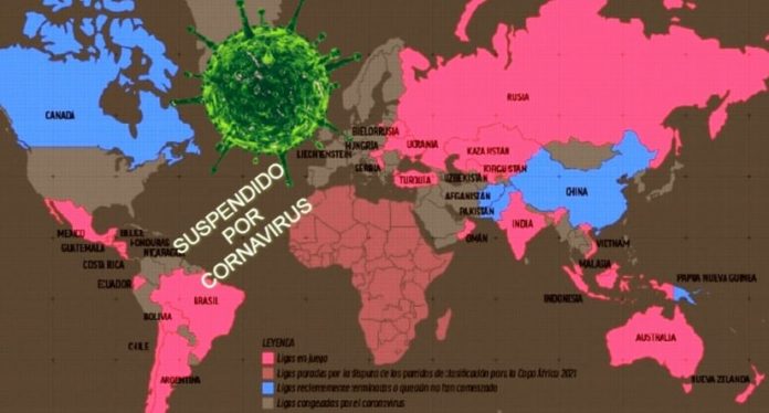 Ligas Suspendidas por Coronavirus en el Mundo Ligas Suspendidas por Coronavirus en el Mundo
