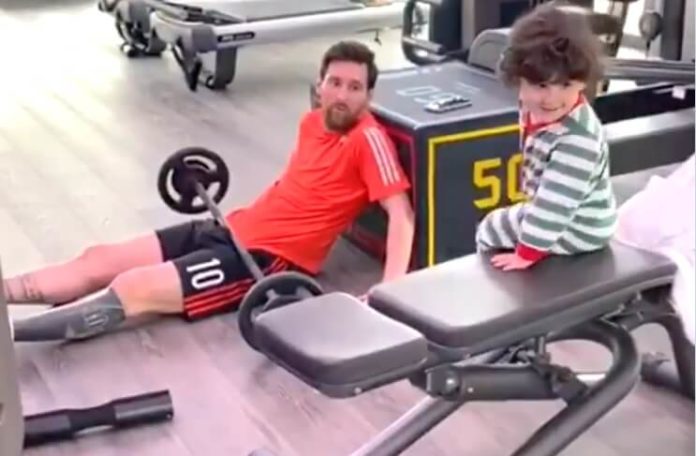 Así entrena Messi en la Cuarentena por Cornaviurs Así entrena Messi en la Cuarentena por Cornaviurs