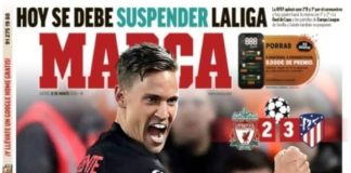 Portadas Diarios Deportivos Jueves 12/03/2020 | Marca, As, Sport, Mundo Deportivo Portadas Diarios Deportivos Jueves 12