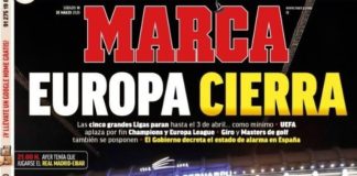 Portadas Diarios Deportivos Sábado 14/03/2020 | Marca, As, Sport, Mundo Deportivo Portadas Diarios Deportivos Sábado 14/03/2020