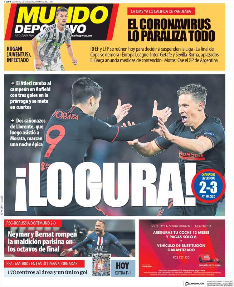 Portada Liverpool Atlético