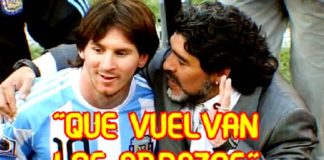«Que Vuelvan los Abrazos» El deseo de Diego Maradona Que Vuelvan los Abrazos