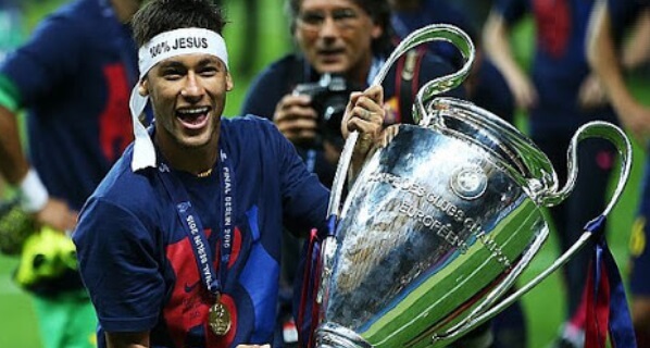 neymar con la champions league 2015