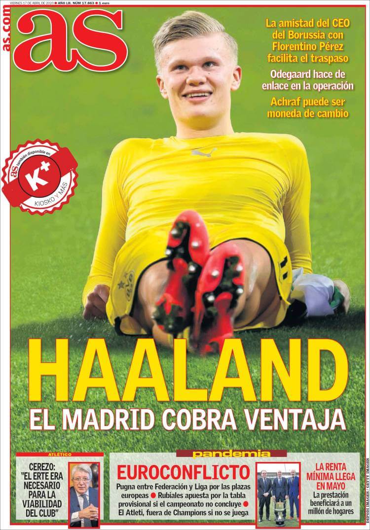 Portadas Diarios Deportivos Viernes 17/04/2020