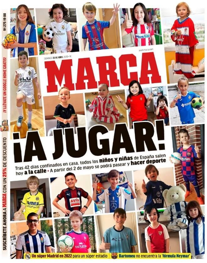 Portadas Diarios Deportivos Domingo 26/04/2020