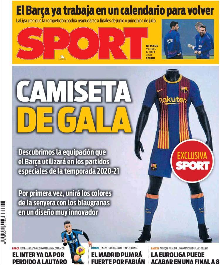 Portadas Diarios Deportivos Viernes 17/04/2020