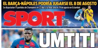 Portadas Diarios Deportivos Lunes 20/04/2020 | Marca, As, Sport, Mundo Deportivo Portadas Diarios Deportivos Lunes 20/04/2020