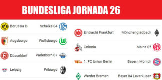 Bundesliga Partidos Jornada 26 | Horarios y Clasificación Bundesliga Partidos Jornada 26