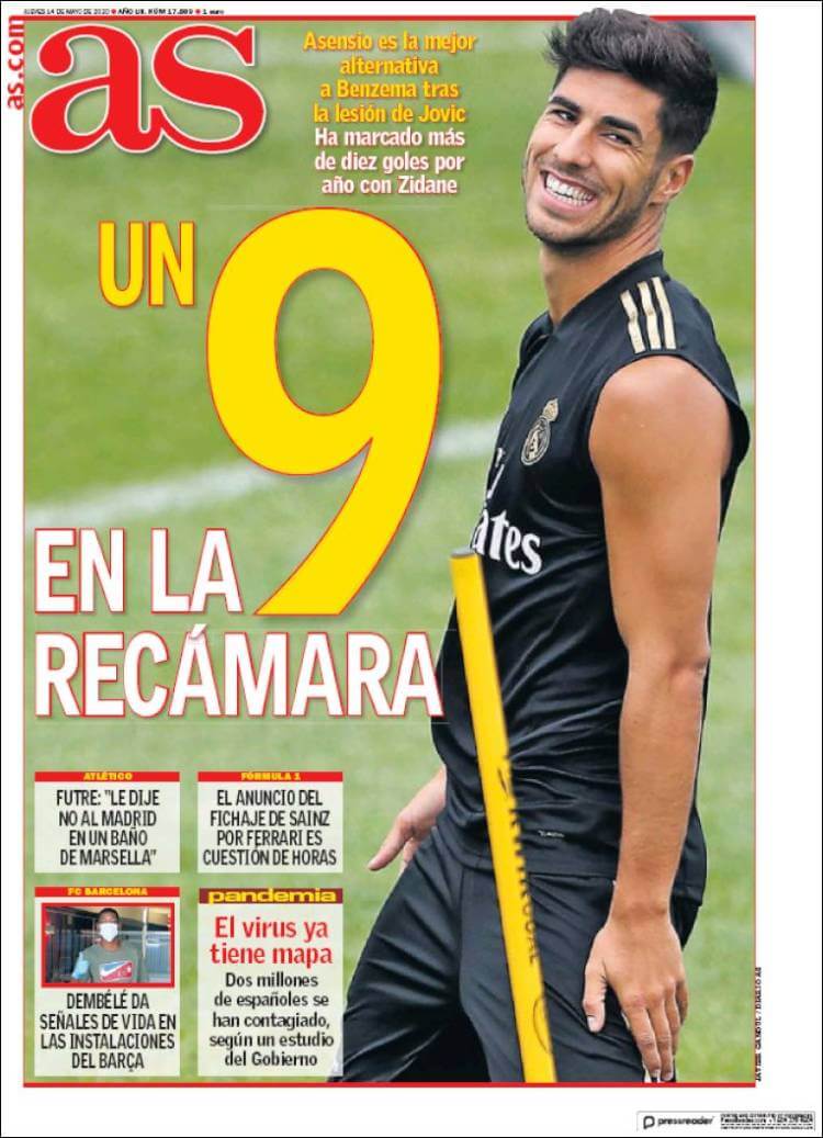 Portadas Diarios Deportivos Jueves 14/05/2020