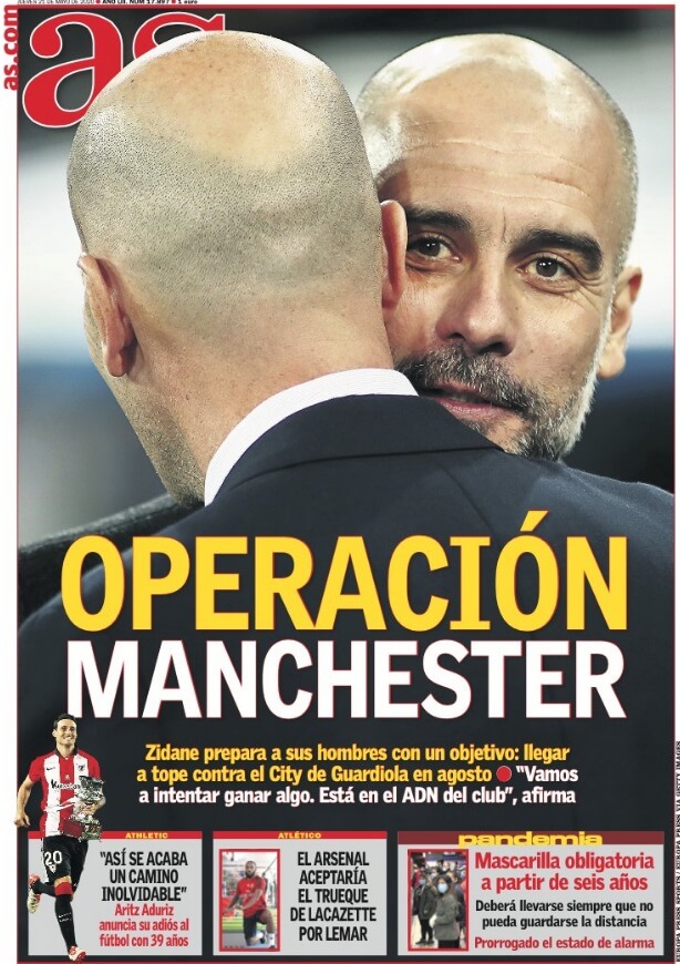 Portadas Diarios Deportivos Jueves 21/05/2020