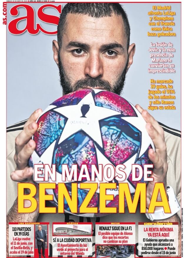 Portadas Diarios Deportivos Sábado 30/05/2020