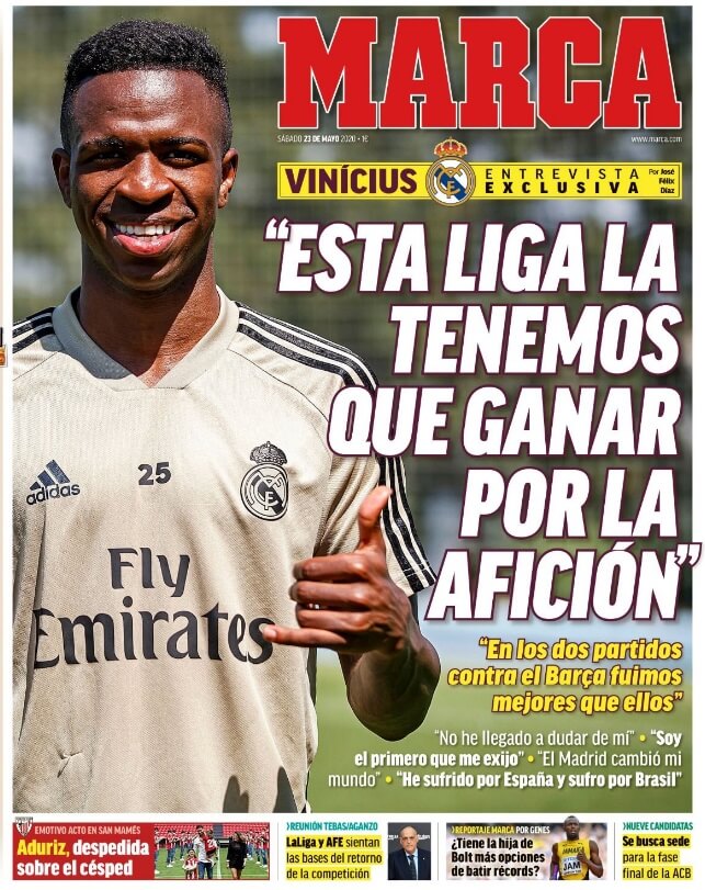 Portadas Diarios Deportivos Sábado 23/05/2020 