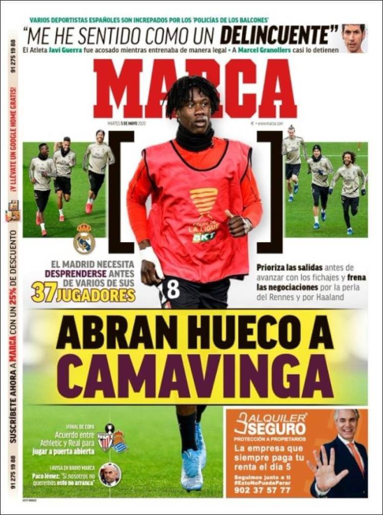 Portadas Diarios Deportivos Martes 5/05/2020