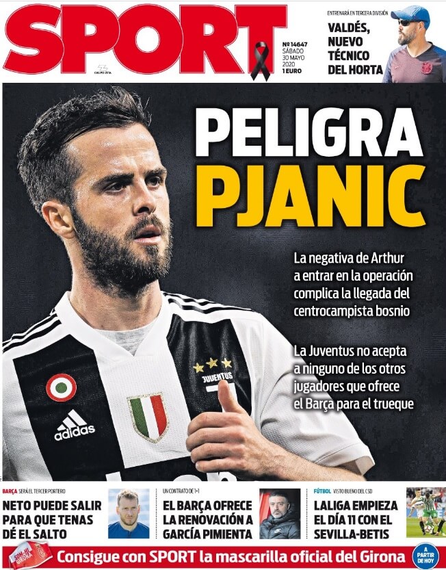 Portadas Diarios Deportivos Sábado 30/05/2020 Portadas Diarios Deportivos Sábado 30/05/2020