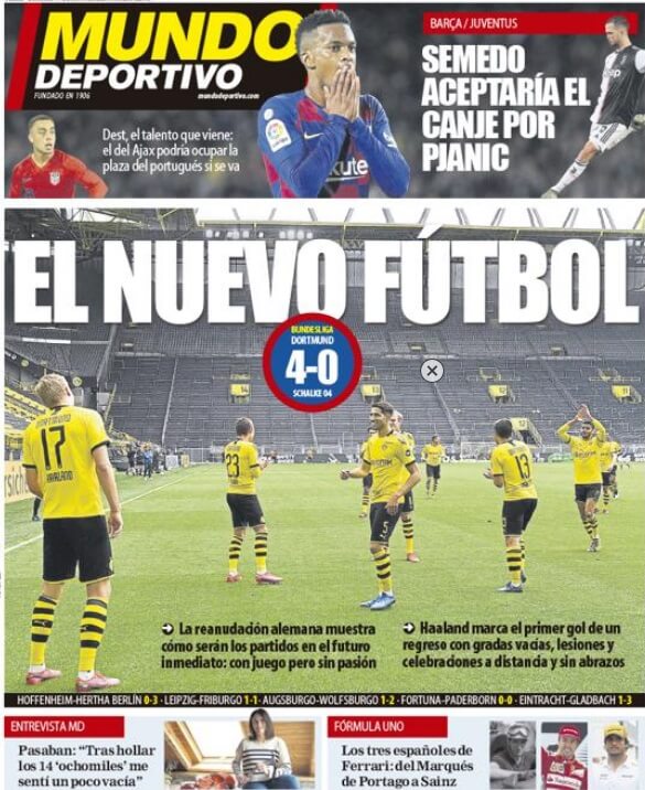 Portadas Diarios Deportivos Domingo 17/05/2020
