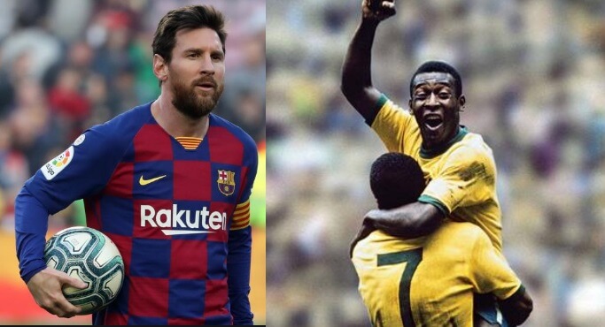 messi vs pele goles