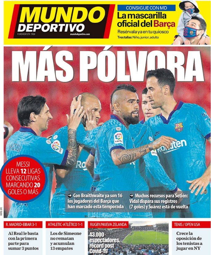 Portadas Diarios Deportivos Lunes 15/06/2020