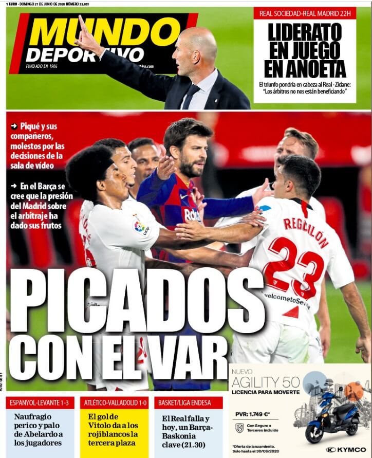 Portadas Diarios Deportivos Domingo 21/06/2020 Portadas Diarios Deportivos Domingo 21/06/2020