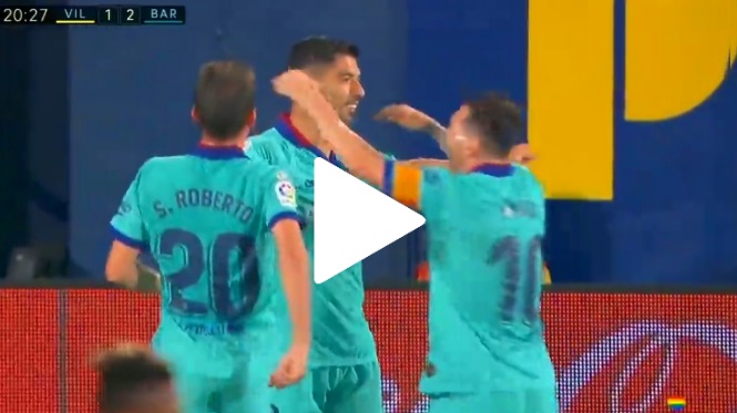 ¡QUÉ GOLAZO! Asistencia de Messi y zapatazo de Suárez ¡QUÉ GOLAZO! Asistencia de Messi y zapatazo de Suárez