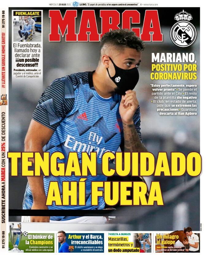 Portadas Diarios Deportivos Miércoles 29/07/2020 Portadas Diarios Deportivos Miércoles 29/07/2020