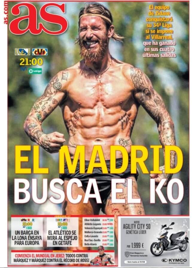 Portadas Diarios Deportivos Jueves 16/07/2020