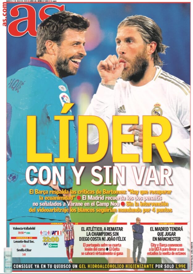 Portadas Diarios Deportivos Martes 7/07/2020