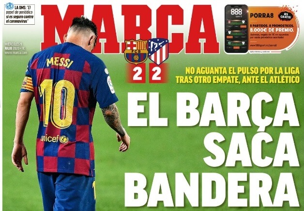 Portadas Diarios Deportivos Miércoles 1/07/2020 Portadas Diarios Deportivos Miércoles 1/07/2020