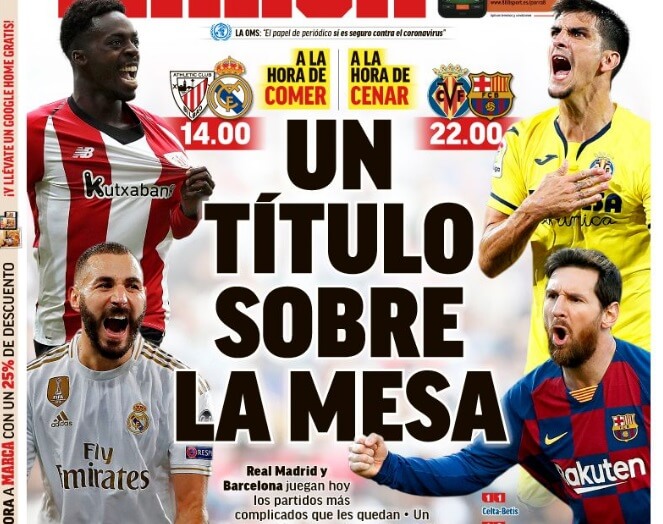 Portadas Diarios Deportivos Domingo 5/07/2020 Portadas Diarios Deportivos Domingo 5/07/2020