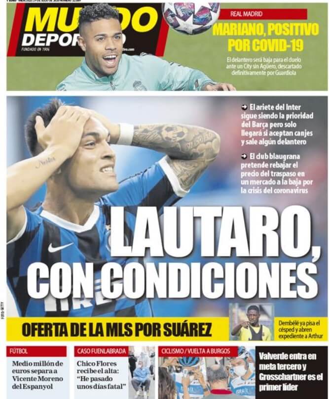 Portadas Diarios Deportivos Miércoles 29/07/2020