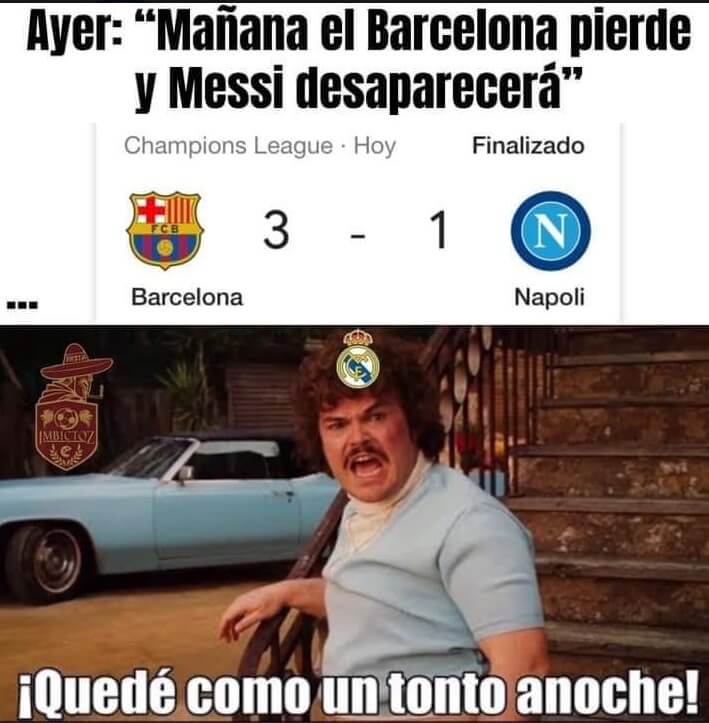 Memes Barcelona-Napoli Octavos Champions 2020 Memes Barcelona-Napoli Octavos Champions 2020