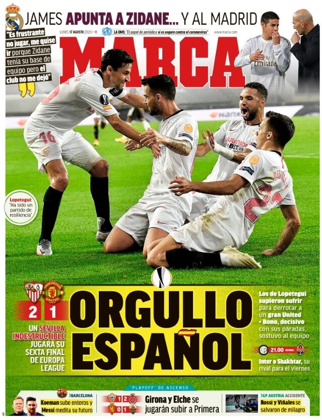 Portadas Diarios Deportivos Lunes 17/08/2020 Portadas Diarios Deportivos Lunes 17/08/2020