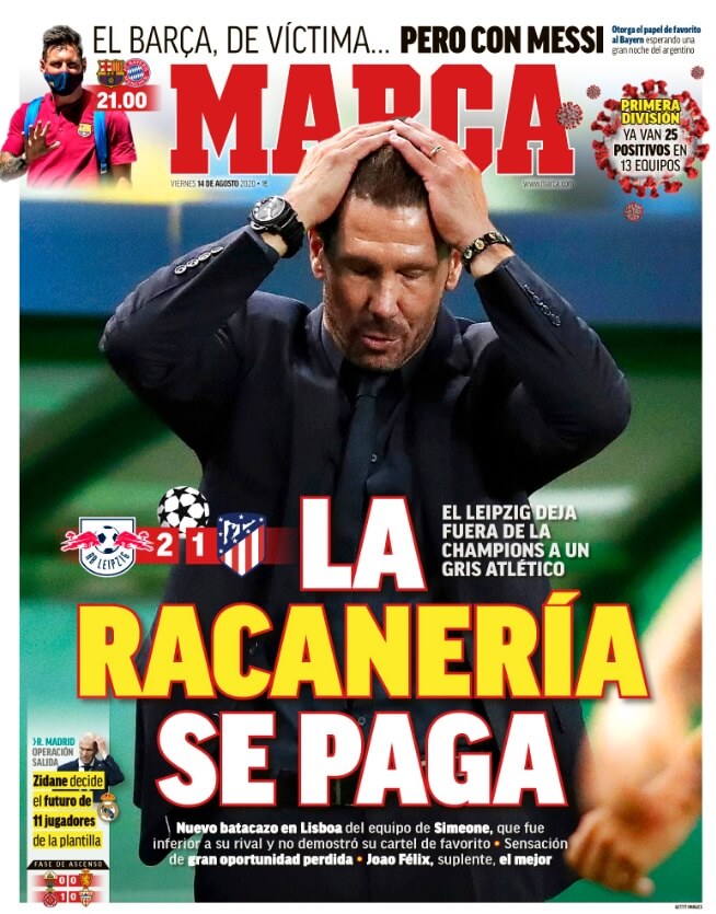 Portadas Diarios Deportivos Viernes 14/08/2020