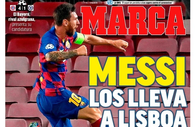 Portadas Diarios Deportivos Domingo 9/08/2020 Portadas Diarios Deportivos Domingo 9/08/2020